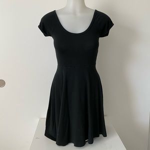Brandy Melville Black Cross Back T Shirt Dress